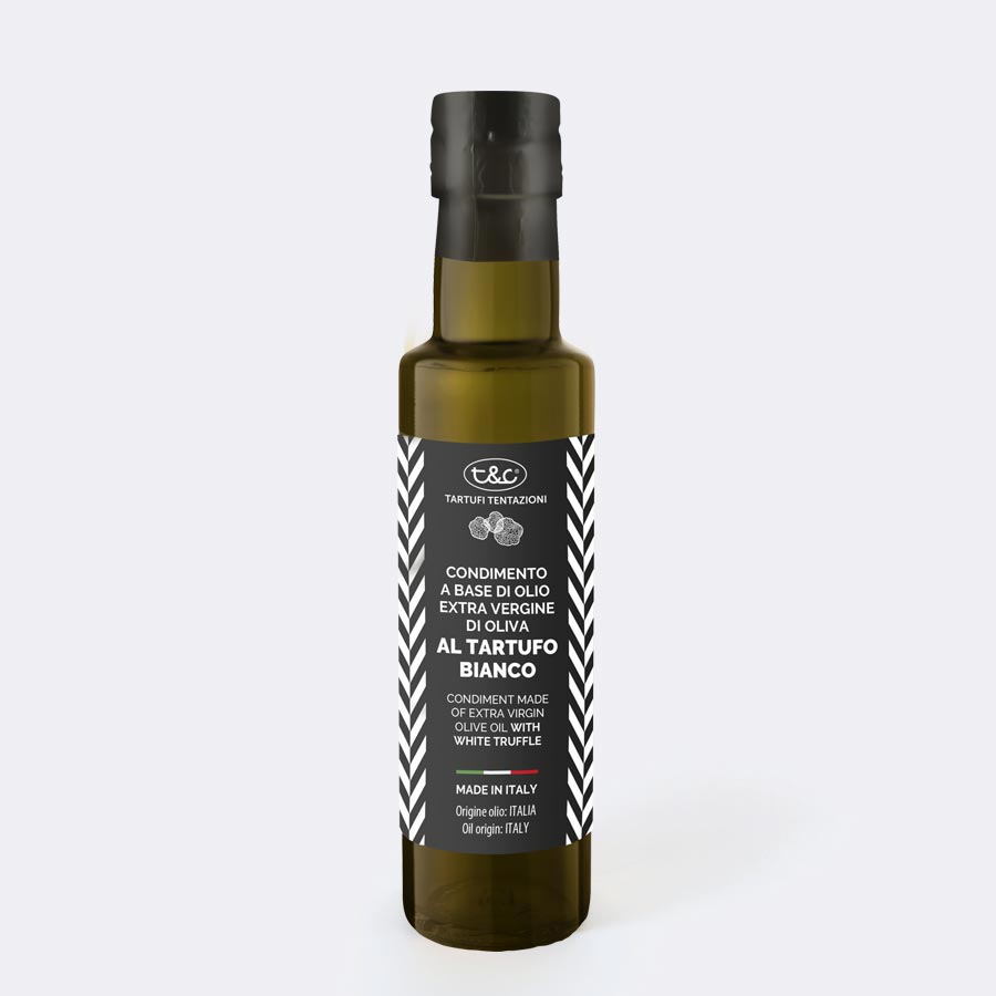 Condiment Made Of Extra Virgin Olive Oil With White Truffle