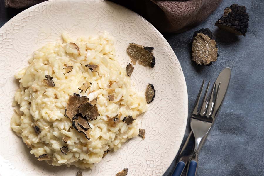 Risotto Al Carpaccio Di Tartufo