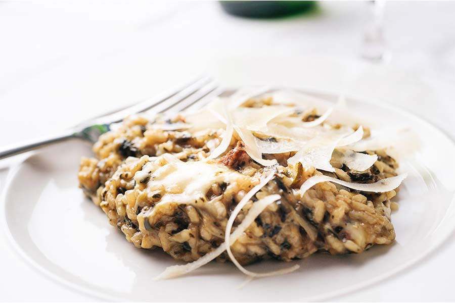 Risotto Al Tartufo Con Quaglie E Zafferano