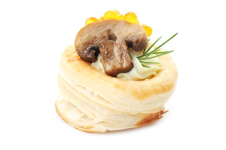 Voul Au Vents With White Truffle And Cheese Pate