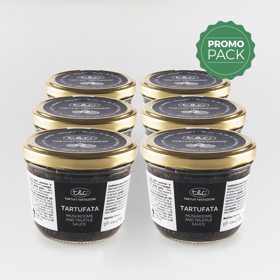 Tartufata: Mushrooms, Truffles And Olives Sauce Promo Pack (6x180gr)