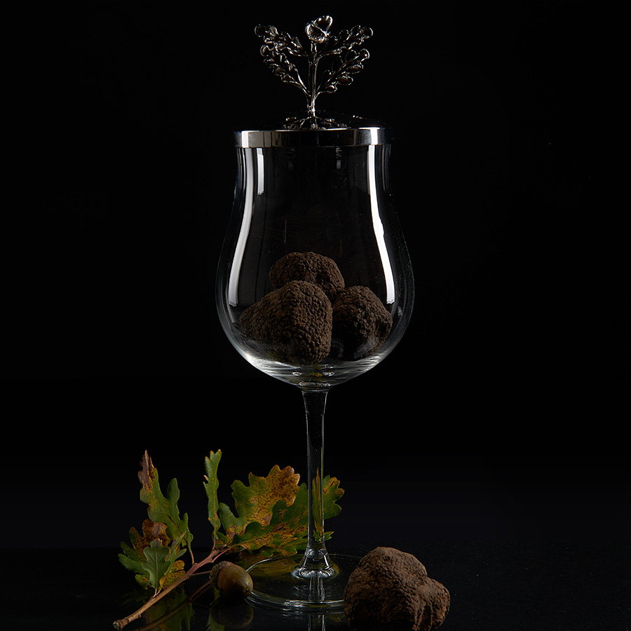 Bicchiere Porta Tartufo Con Tappo