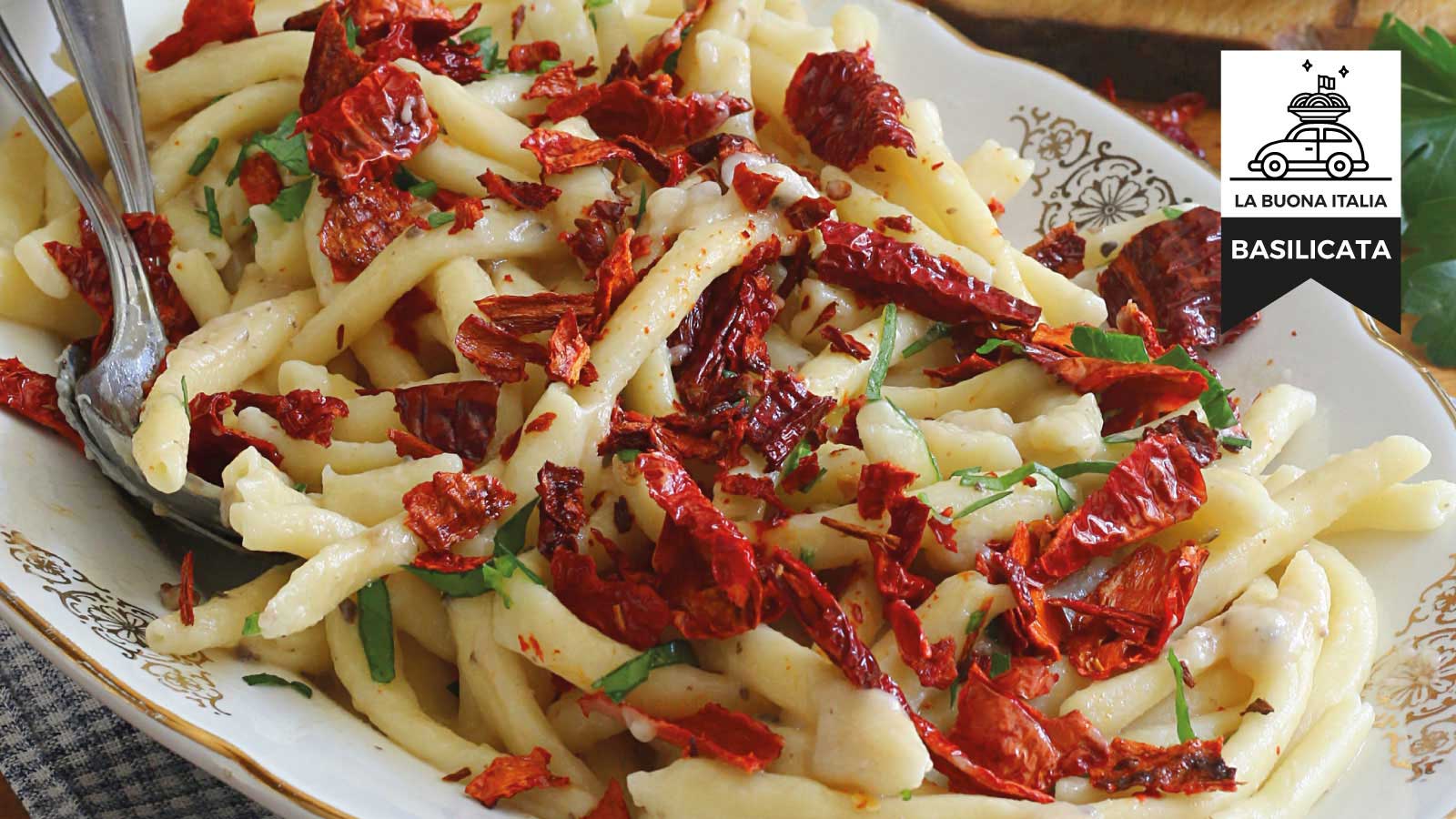 Basilicata – Fusilli Al Ferretto With Truffle Sauce And Cruschi Peppers