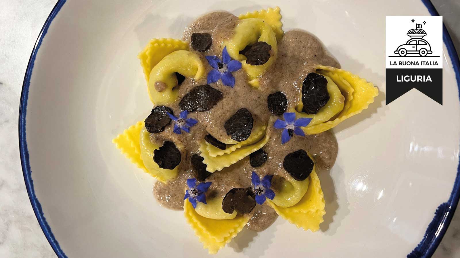 Liguria – Pansoti In Truffle And Nut Sauce